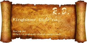 Ringbauer Diána névjegykártya